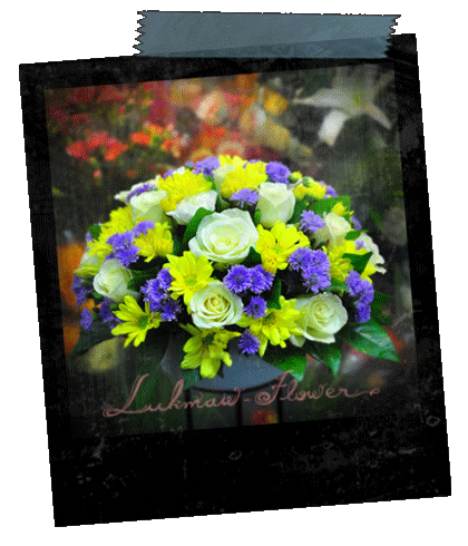 แบบแจกันดอกไม้สด008 @ร้านดอกไม้ลูกแมว [Lukmaw-flower.com]